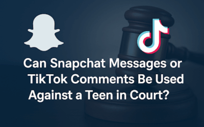 Can Snapchat Messages or TikTok Comments Be Used Against a Teen in Court?