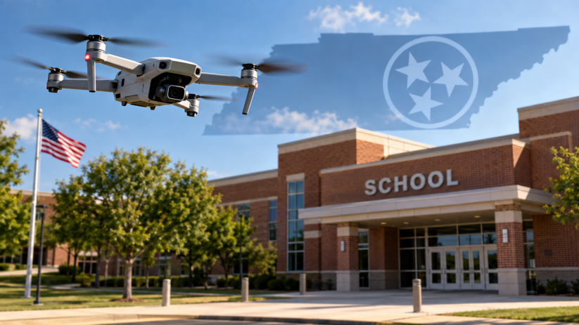 Tennessee School Drone Law- New Criminal Penalties in 2026 Drone flying over public K-12 school grounds in Tennessee