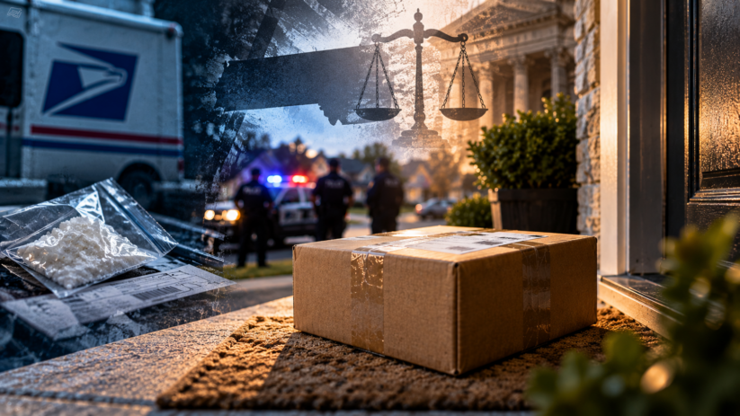 drugs-mailed-to-home-tennessee-controlled-delivery Package delivered to a Tennessee home during a suspected drug investigation